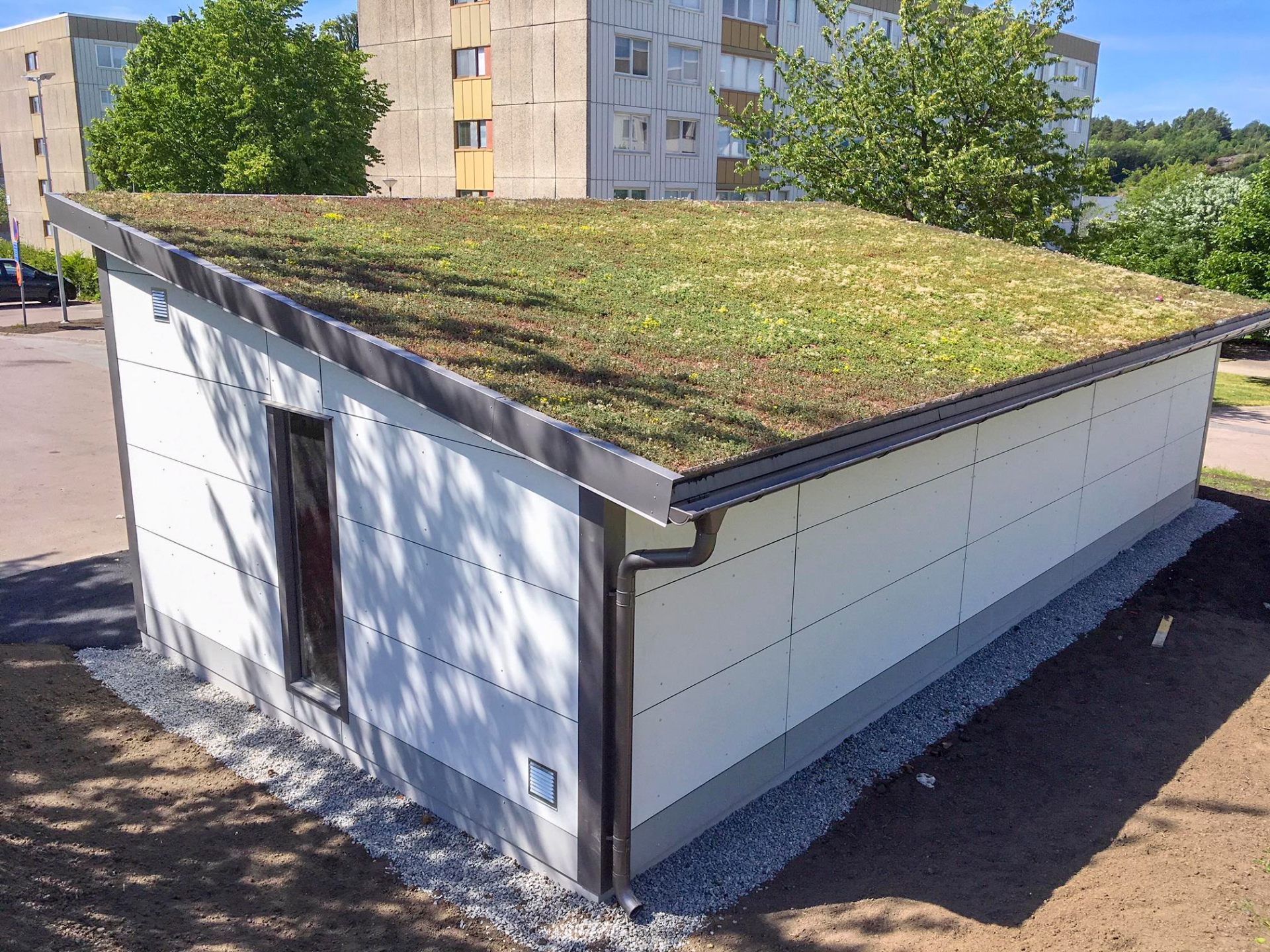 Miljøhus i fiberbetonkomposit
